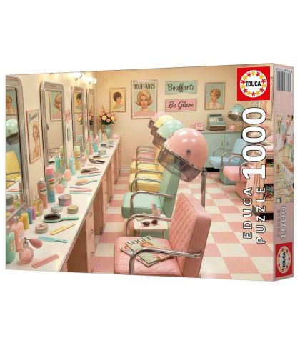PUZZLE 1000 PZAS RETRO GLAM SALÓN DE BELLEZA EDUCA