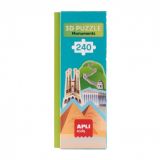 PUZZLE MONUMENTOS MUNDO 3D MAGNÉTICO 240 PZAS APLI