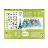 PUZZLE MONUMENTOS MUNDO 3D MAGNÉTICO 240 PZAS APLI