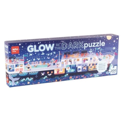 PUZZLE 200 PZAS BARCO BRILLA EN LA OSCURIDAD APLI