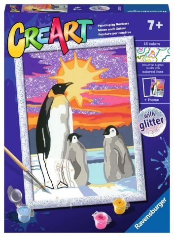 CREART: PINGÜINOS PINTA POR NÚMEROS RAVENSBURGER