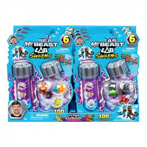 PACK 6 FIGURAS MEGA LAB MR BEAST MOOSE 