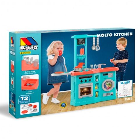 COCINA CON PLANCHADOR AZUL XL MOLTO