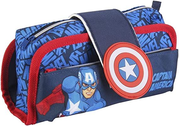 ESTUCHE PORTATODO VELCRO CAPITÁN AMÉRICA CERDÁ