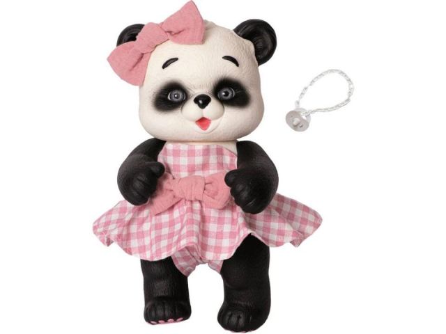 OSITA PANDA 25 CM VESTIDO VICHY ROSA TOYS