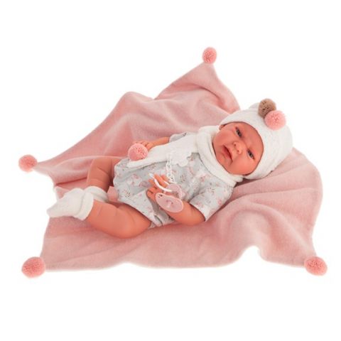 MUÑECA LEA CONJUNTO CONEJITOS Y MANTA ANTONIO JUAN