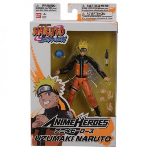 FIGURA NARUTO UZUMAKI ANIME HEROES BANDAI