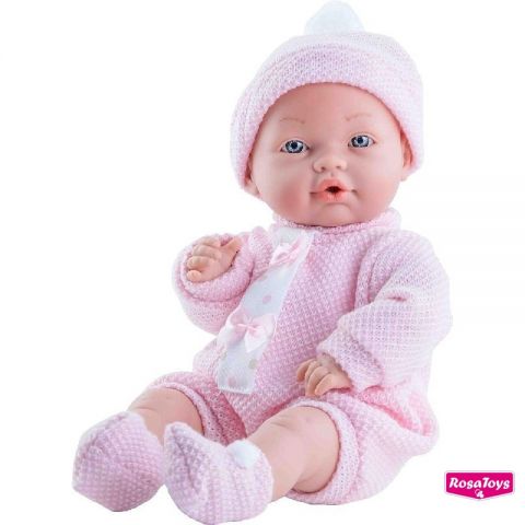 BEBÉ LLORÓN PELELE LANA ROSA ROSATOYS