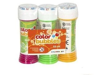PACK 3 POMPEROS COLOR BUBLE 55ML C/U COLORBABY