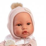 MUÑECA R.NACIDA ÉRIKA TOQUILLA ROSA 40 CM ANTONIO 