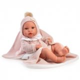 MUÑECA R.NACIDA ÉRIKA TOQUILLA ROSA 40 CM ANTONIO 