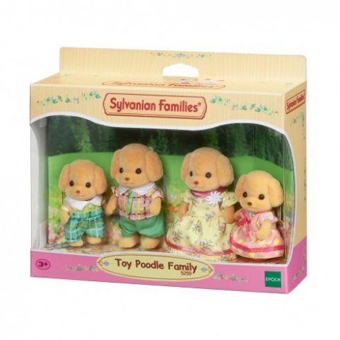 FAMILIA PERROS POODLE SYLVANIAN FAMILIES EPOCH