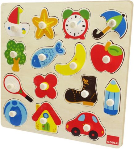 PUZZLE MADERA SILUETAS 15 PCS 