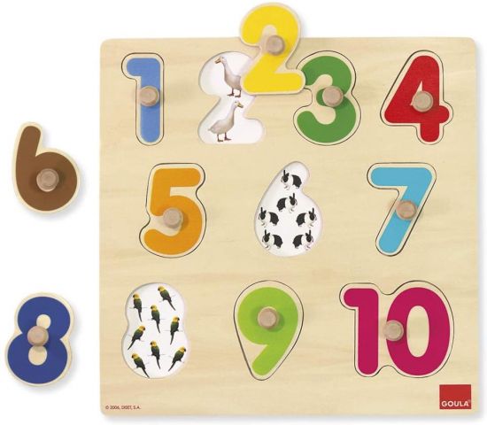 PUZZLE MADERA NUMEROS GOULA