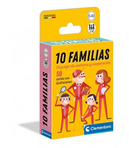 10 FAMILIAS, CARTAS, JUEGO DE MEMORIA CLEMENTONI