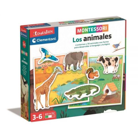 MONTESORI LOS ANIMALES JUEGO EDUCATIVO CLEMENTONI