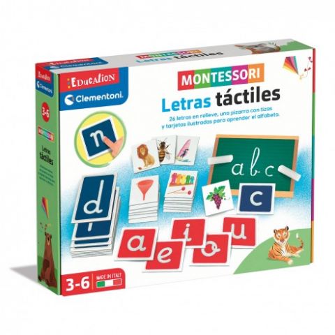 LETRAS TÁCTILES MONTESSORI  CLEMENTONI