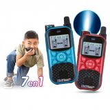 WALKIE TALKIE EXPLORER ROJO Y AZUL 8 EN 1 VTECH