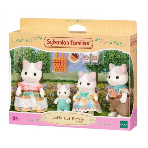 FAMILIA GATOS LATTE SYLVANIAN FAMILIES EPOCH