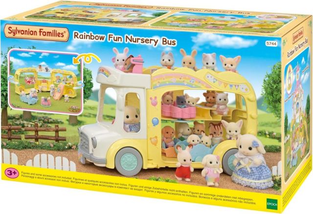 AUTOBÚS ARCOIRIS GUARDERÍA SYLVANIAN FAMILIES EPOC