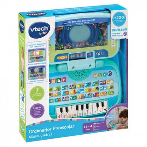 ORDENADOR PREESCOLAR MÚSICA Y LETRAS VTECH