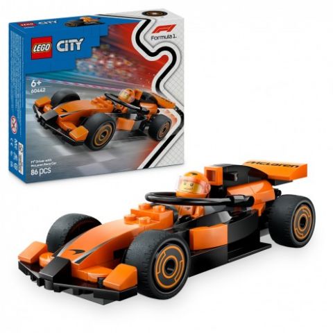 PILOTO DE FORMULA 1 CON COCHE MCLAREN LEGO CITY