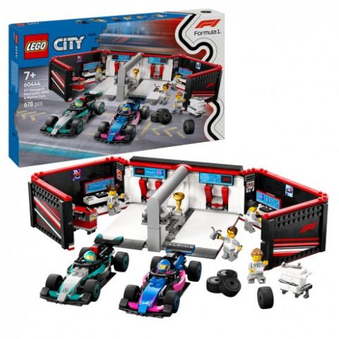 GARAJE CON COCHES MERCEDES-AMG Y ALPINE LEGO CITY