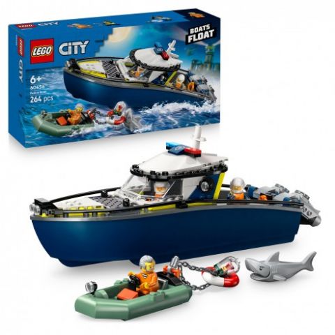 PERSECUCIÓN EN BARCO DE POLICÍA LEGO CITY 