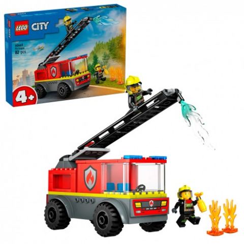 CAMIÓN DE BOMBEROS CON ESCALERAS LEGO