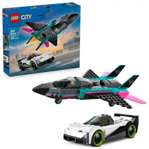 JET VS COCHE LEGO CITY