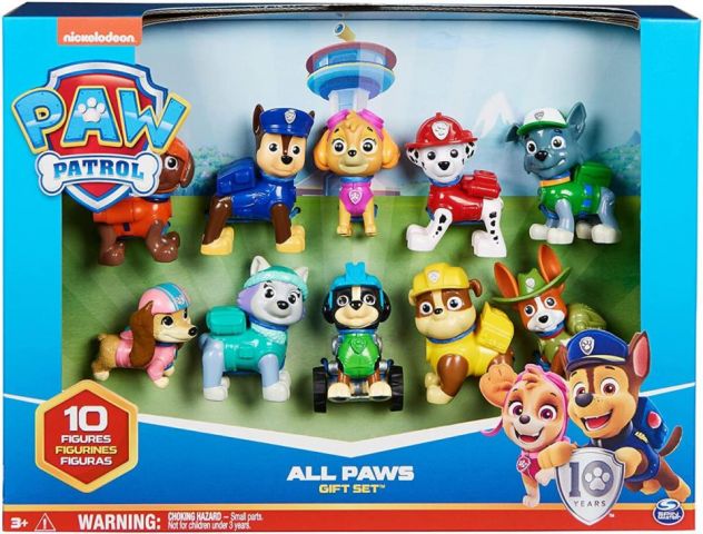 PACK FIGURAS PATRULLA CANINA 10 ANIVERSARIO SPIN M