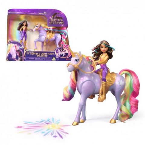 SOPHIA Y WILDSTAR C/LUCES ACADEMIA UNICORNIO SPIN 