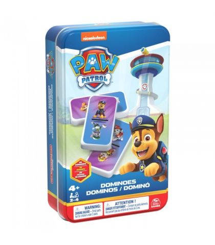 DOMINÓ CAJA METAL PATRULLA CANINA SPIN MASTER