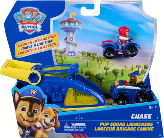 VEHÍCULOS PUP SQUAD C/LANZADOR PAW PATROL SPIN MAS