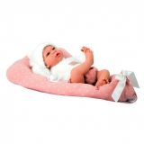 BEBÉ ANDIE 40 CM C/PESO Y COJÍN ROSA ELEGANCE ARIA