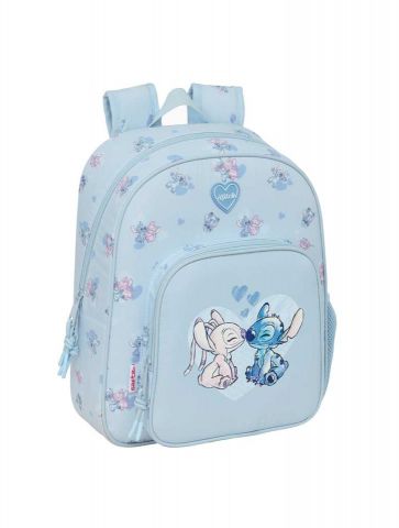 MOCHILA 34 CM STITCH Y ANGEL ADAP. CARRO SAFTA