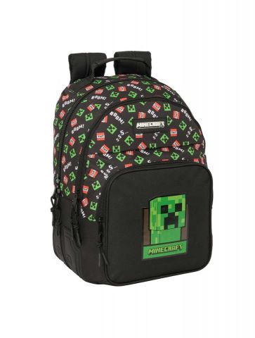 MOCHILA DOBLE MINECRAFT ADAP. CARRO C/CANT.SAFTA