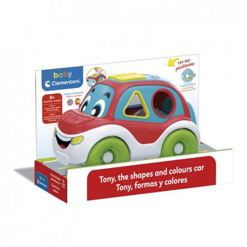 COCHE TONY FORMAS Y COLORES CLEMENTONI