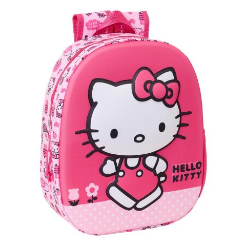 MOCHILA 3D HELLO KITTY SAFTA