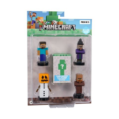 MINECRAFT PACK 5 FIGURAS SURTIDAS BLISTER BIZAK