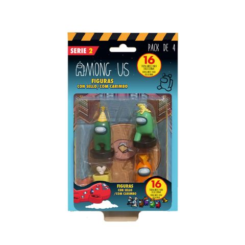 AMONG US PACK 4 FIGURAS BIZAK