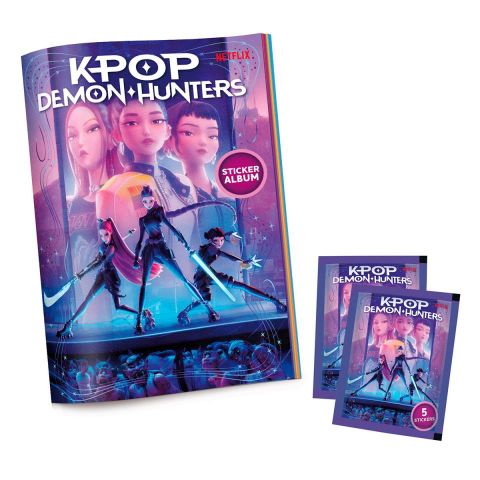 ALBUM+ 2 SOBRES STICKERS DEMON HUNTERS  BIZAK