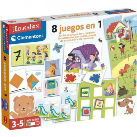 8 JUEGOS EN 1 EDUCATIVO CLEMENTONI 