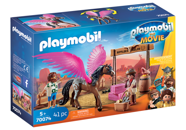 PLAYMOBIL THE MOVIE MARLA, DEL Y CABALLO 