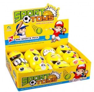 PELOTA FOAM EMOTICONO SURTIDAS 10 CM INJUSA