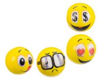 PELOTA FOAM EMOTICONO SURTIDAS 10 CM INJUSA