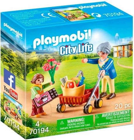 ABUELA CON NIÑA PLAYMOBIL 