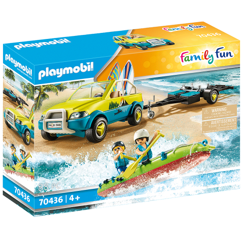 COCHE DE PLAYA CON CANOA PLAYMOBIL 