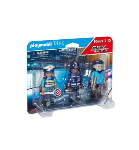 SET FIGURAS POLICÍA PLAYMOBIL 