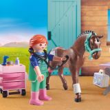 VETERINARIA DE CABALLOS PLAYMOBIL 